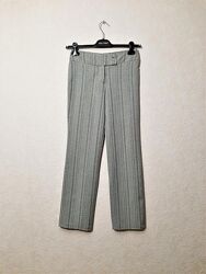 Актуальні штани класичні сірі в смужку з еластаном брюки жіночі