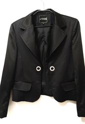 Yavuz піджак чорний жакет в смужку на підкладці жіночий довгі рукави
