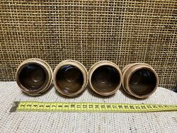 Набір керамічних чарок чарочки бочонки 4 шт.