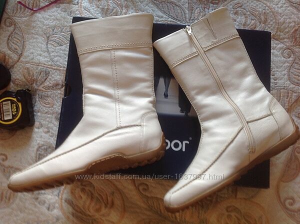 Сапоги женские демисезонные CABOR белые утепленные, р. 40, Словения.