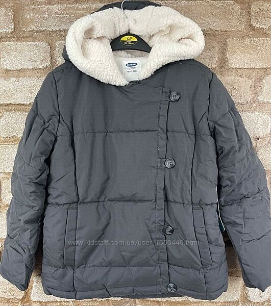 Теплая зимняя водоотталкивающая куртка на флисе Old Navy 8Т Рост 135-140 см