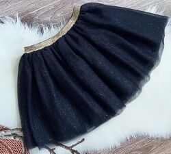 Нарядная пышная фатиновая юбка с блестками H&M 6-8 лет Рост 122-128 см