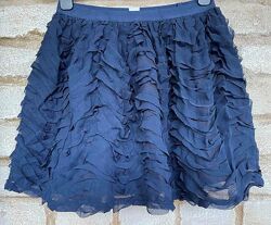 Нарядная пышная синяя юбка  Сhildrensplace Размер М7-8 Рост 122-137 см