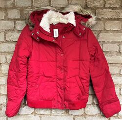 Красная теплая куртка с капюшоном Aeropostale Размер XL