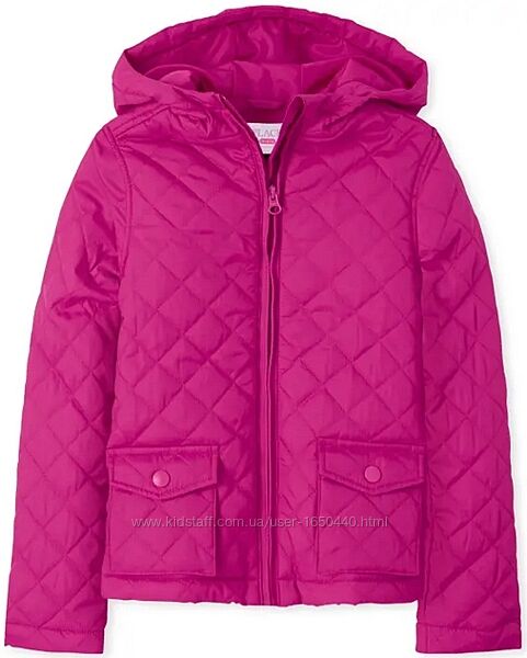 Малиновая демисезонная куртка на флисе ChildrensPlace 10-11 лет 147-155 см