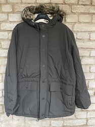 Очень Теплая зимняя мужская куртка парка  на шерпе George Размер XL