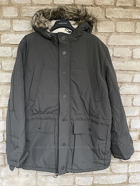 Очень Теплая зимняя мужская куртка парка  на шерпе George Размер XL