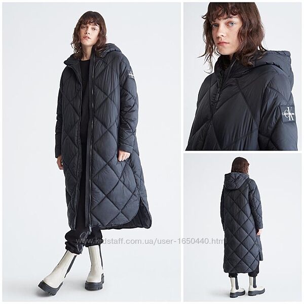 Зимнее пальто Calvin Klein Размер  М L XL куртка оверсайз  Кельвин Кляйн