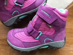  Зимние ботинки cноубутсы натуральный замш Merrell Moab Polar US4 22.5 см