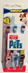 Набор из 3   детских зубных щеток  Firefly Secret Life Of Pet