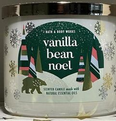 Большая ароматизированная свеча Bath and Body Works на 3 фитиля Vanilla Bea