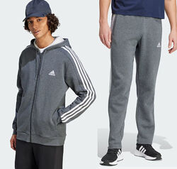 Теплый флисовый костюм Adidas Размер L Essentials Fleece 3-Stripes оригинал