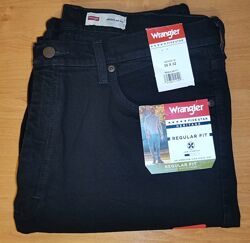 ДжинсыWrangler, PREMIUM, Regular-fit, Black, Flex,36х32,34х32, Original, USA.