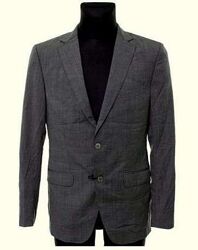 Пиджак мужской Massimo Dutti,100Шерсть, r54, Серый, Original, Новый.