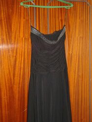 Платье черное итальянское сарафан 44/S размер