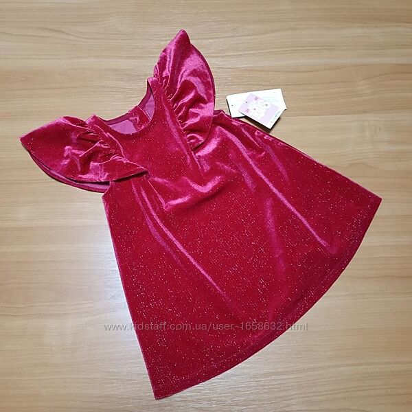 Червона сукня на свято на 9-12 міс Matalan плаття святкове