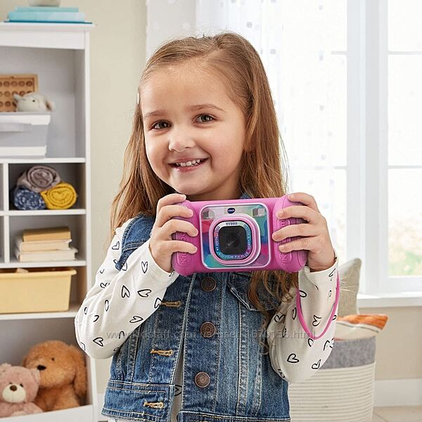 Детская цифровая фотокамера фотоаппарат VTech KidiZoom Camera Pix Plus, Pin