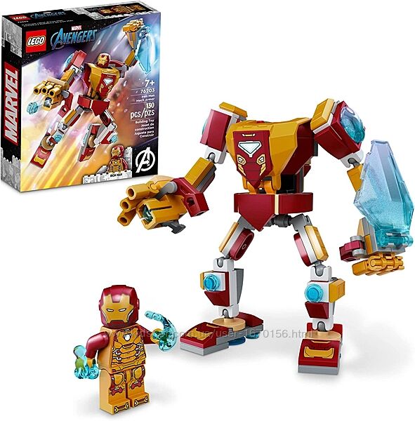 Конструктор Лего LEGO 76203 Marvel Iron Man Броня робота Залізної людини