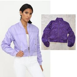 Укороченный бомбер демисезонная куртка ветровка moto topshop