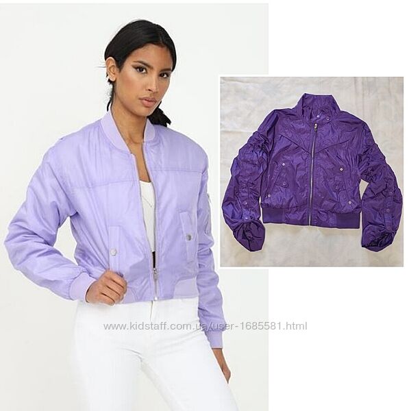 Укороченный бомбер демисезонная куртка ветровка moto topshop