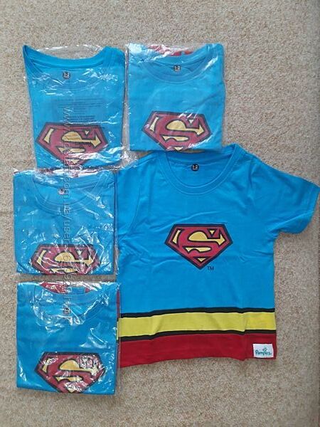 Новые фирменные футболки Супермен 1-3года 