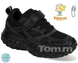 Черные отличные кроссовки дышащие том. м 33-34