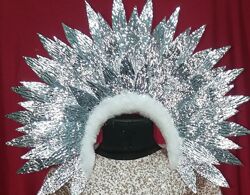 Очень красивая новая карнавальная маскарадная  большая корона - кокошник