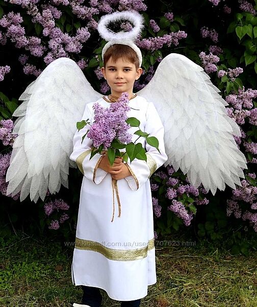 Костюм Ангела детский взрослый нимб рубашка крылья ПродажаПрокатИзготовлени