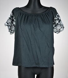Жіноча блузка топ з вишивкою h&m