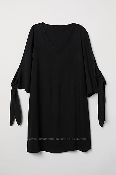 Чорне літнє плаття вільного крою h&m
