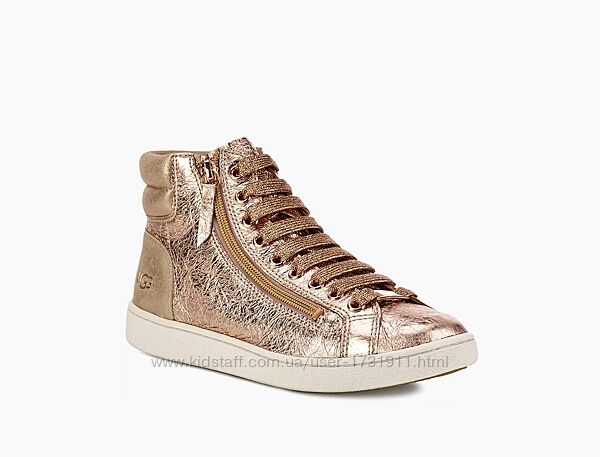 Черевики шкіряні ugg metallic rose gold eur 38.5 us 8, 5