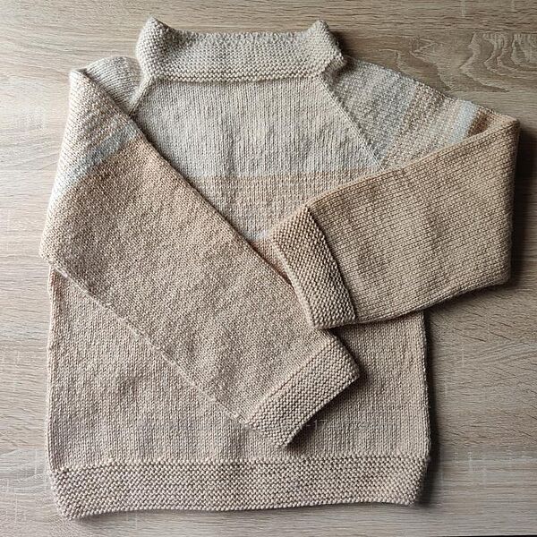 Дитячий джемпер свитер светр кофта на 7-8 років ручна робота меринос вовна