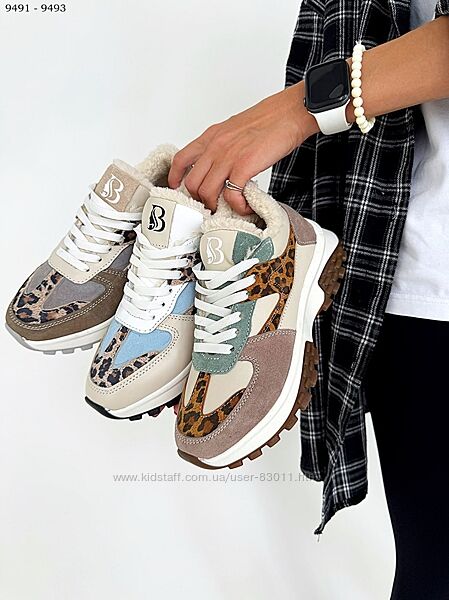 Зимові шкіряні кросівки - 36,37,38,39,40,41