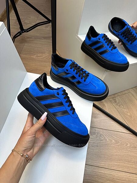 Шкіряні кеди на потовщеній підошві - від виробника