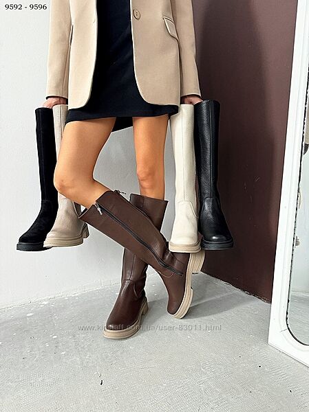 Шкіряні зручні чоботи - демі та зима 36,37,38,39,40,41