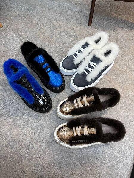 Найзручніші шкіряні черевики з натуральною норкою - від виробника