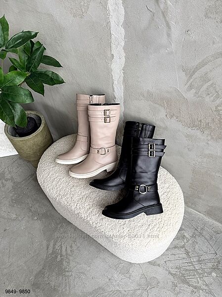 Шкіряні зимові напівчоботи на кожен день - 36,37,38,39,40,41