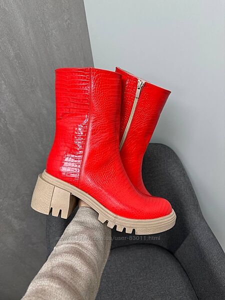 Яскраві черевики з натуральної шкіри - від виробника