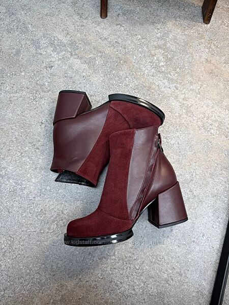 Стильні ботильони з натуральної шкіри - від виробника