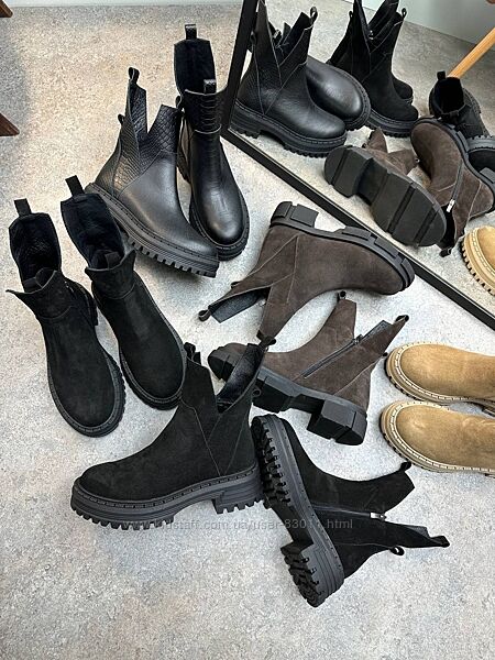 Найстильніші черевики з натуральної шкіри у кольорах - від виробника