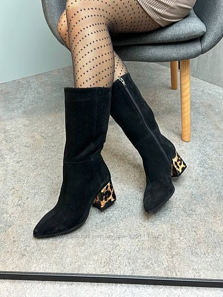 Шикарні шкіряні напівчоботи в кольорах - від виробника