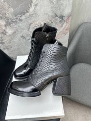 Стильні ботильони з натуральної шкіри - від виробника