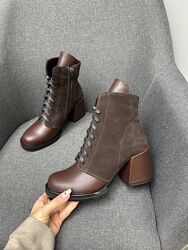 Стильні ботильони з натуральної шкіри - від виробника