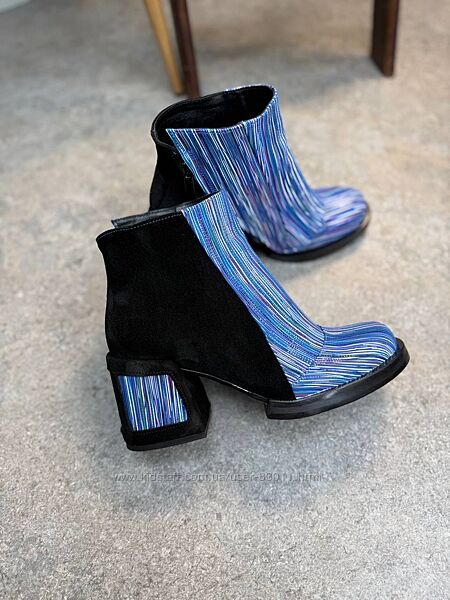 Стильні ботильони з натуральної шкіри - від виробника