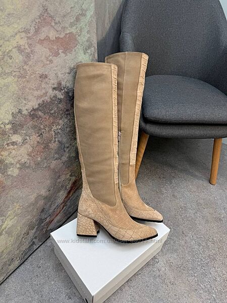 Шикарні чоботи з натуральної шкіри - від виробника