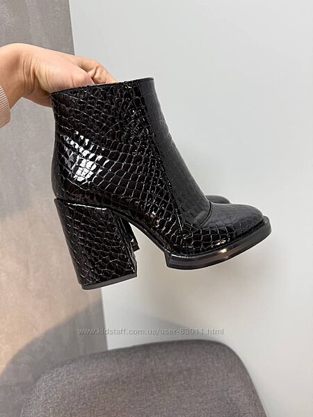 Шикарні ботильони з натуральної шкіри - від виробника