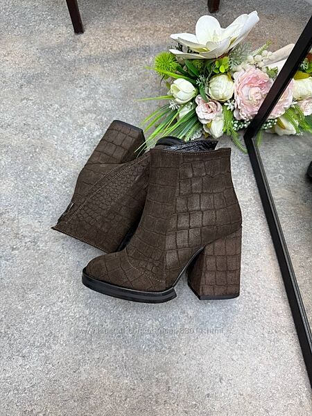 Шикарні ботильони з натуральної шкіри - від виробника