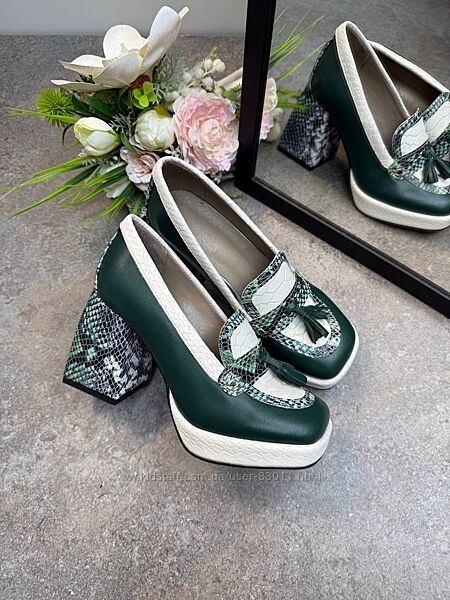 Шикарні туфлі з натуральної шкіри - від виробника