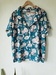 Новая удлиненная блуза с цветочным принтом Shein curve 4 XL