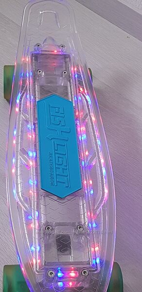 Пенні борд FISH Light скейтборд LED музика Bluetooth скейт